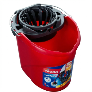 Wiadro SUPERMOCIO Vileda 10L Czerwone z Wyciskaczem