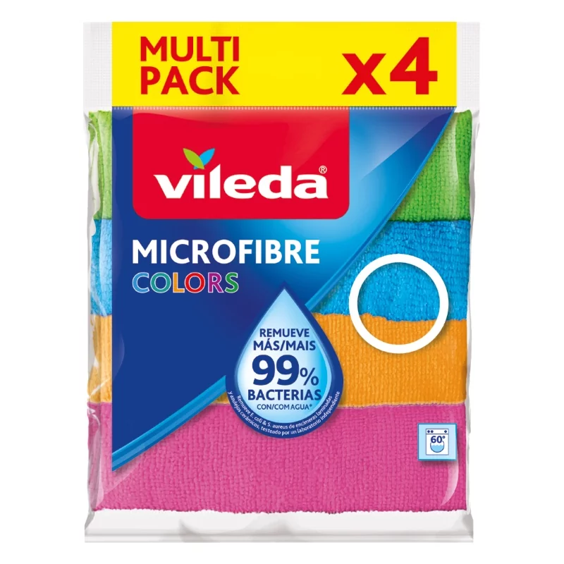 Ściereczki mikrofibra Vileda 4 szt. Colors