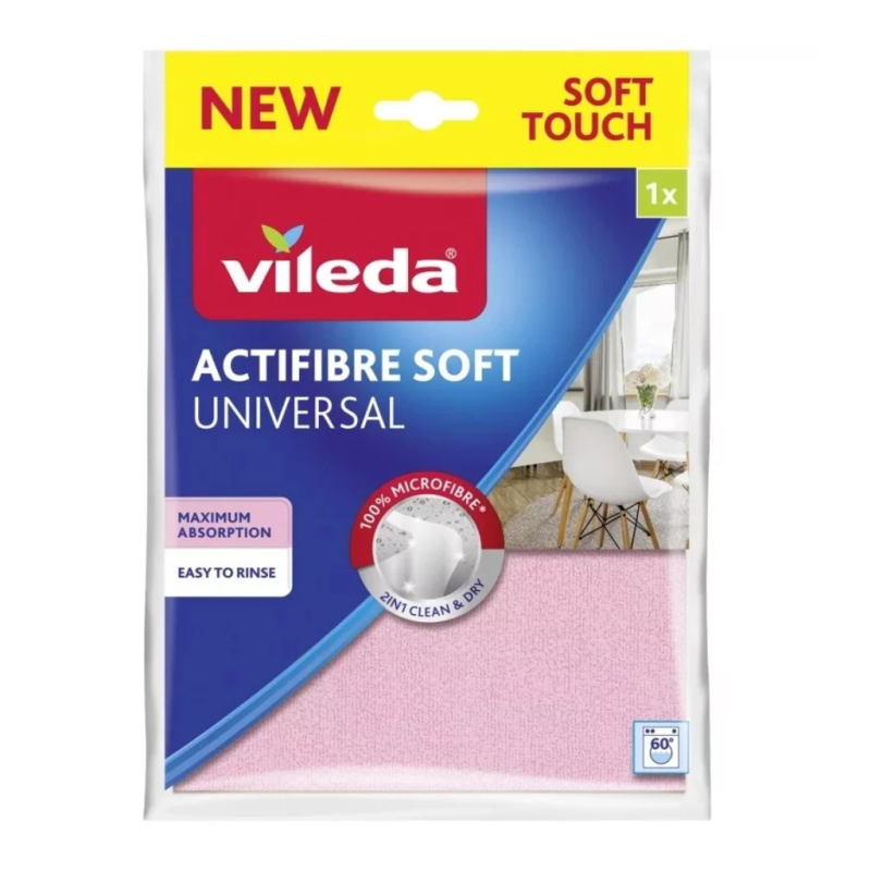 Ścierka Vileda Actifibre Soft różowa 1 szt.
