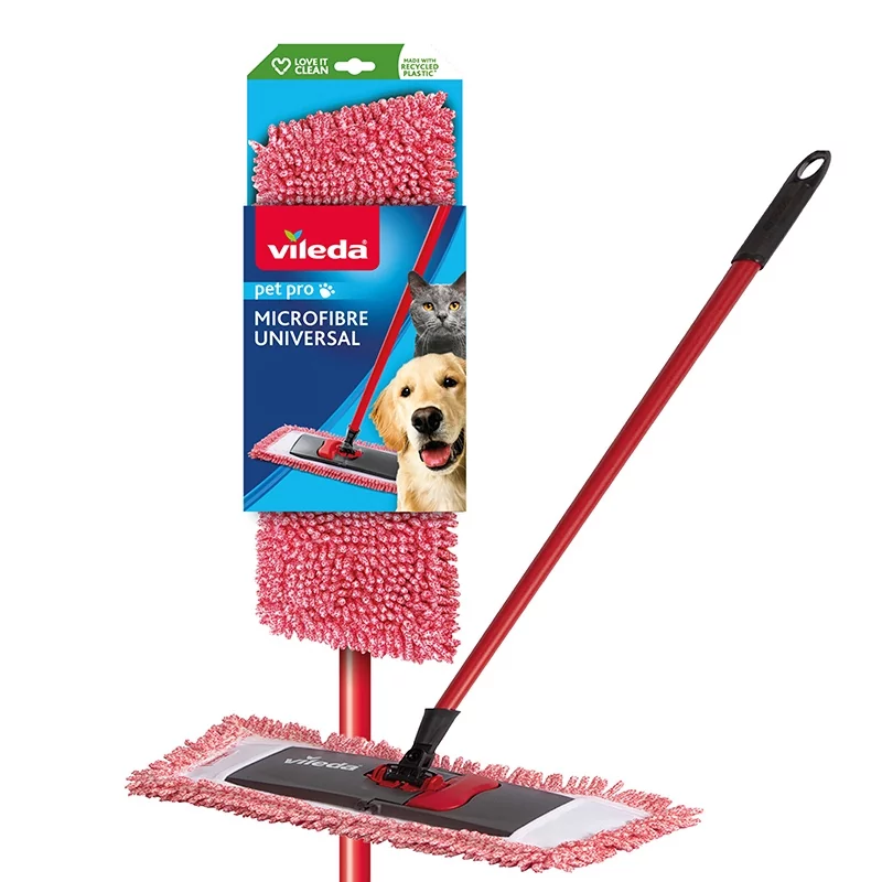 Vileda Pet Pro 167245 mop płaski z kijem