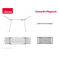 Suszarka na pranie Vileda Magnum 24 m 162648