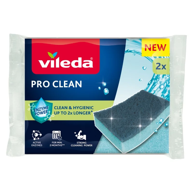 Zmywak Vileda Pro Clean 2szt enzymy