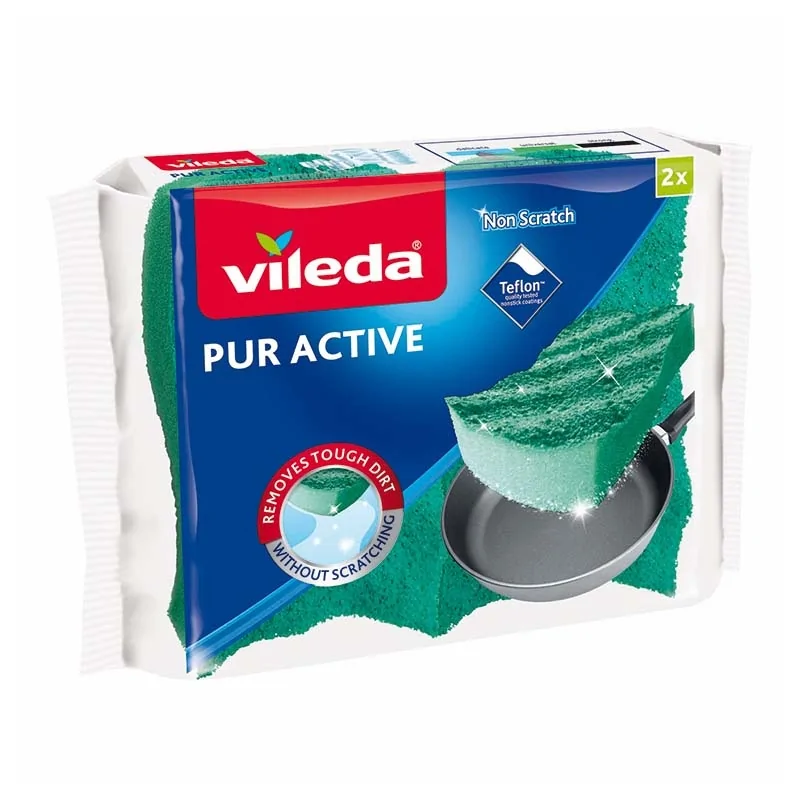 Zmywak PUR Active Vileda 2 szt. do teflonu
