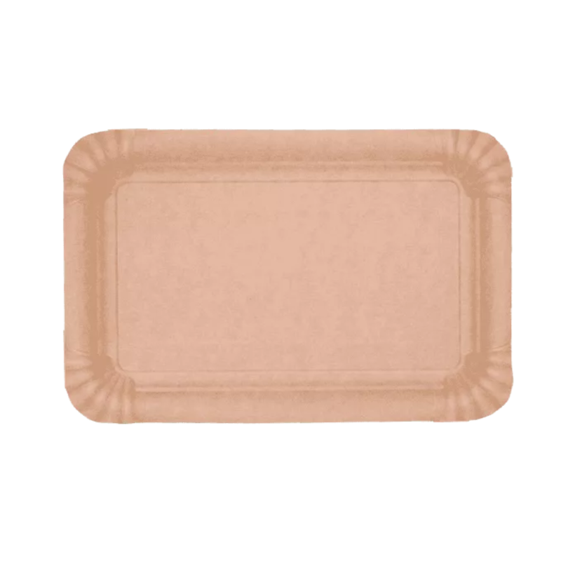 Tacka papierowa KRAFT 13x20 cm 100 szt – ekologiczne tace do żywności