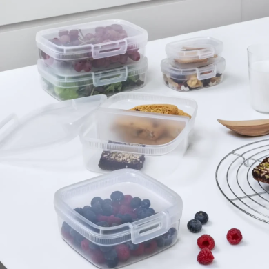 Snap Box 3,3L Curver transparentny z przegrodą