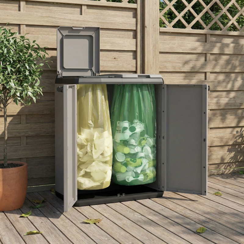 Szafka segregacja odpadów Keter Split Basic 2x110L