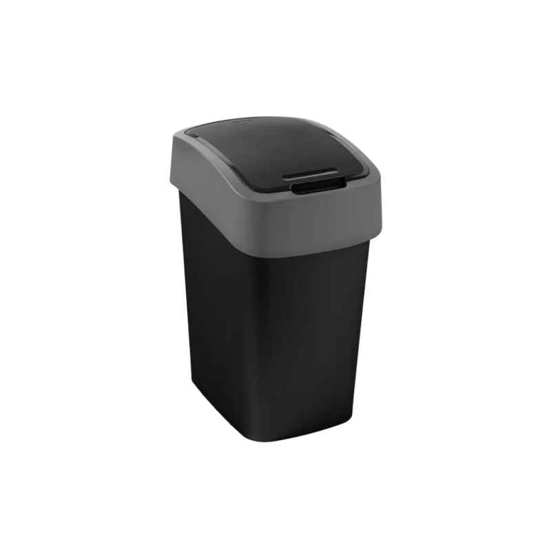 Kosz Curver Flip Bin 9l czarny uchylna pokrywa