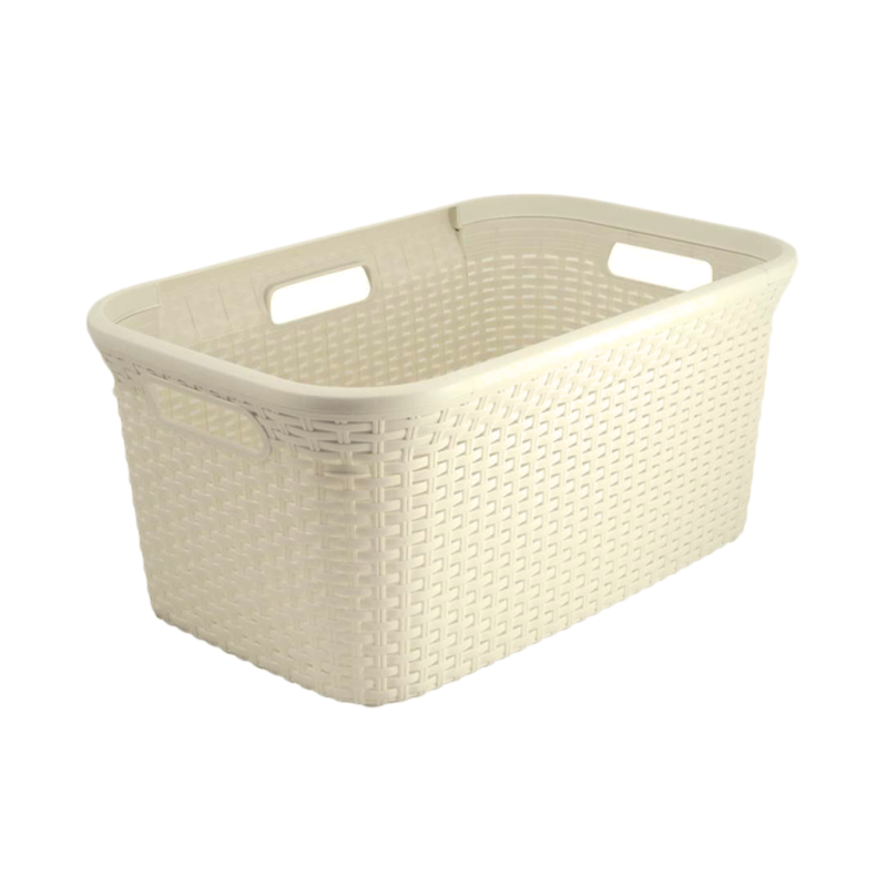 Kosz do magla Curver 45L Natural Style kremowy