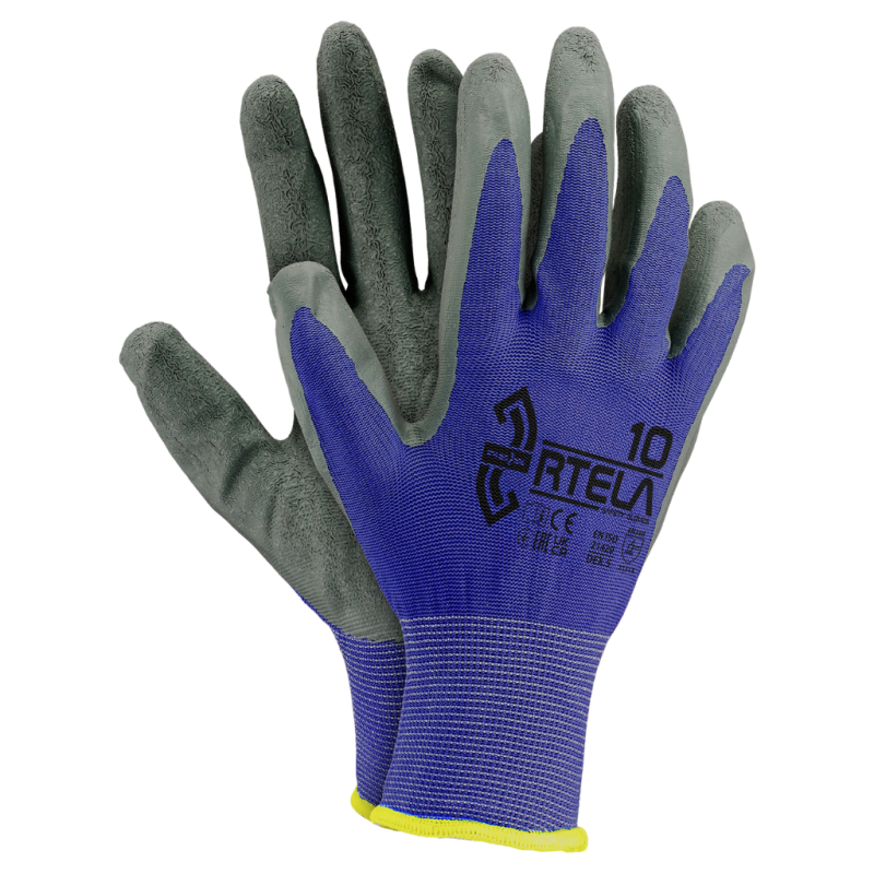 Rękawice RTELA NS10 niebieskie lateksowe roz. 10