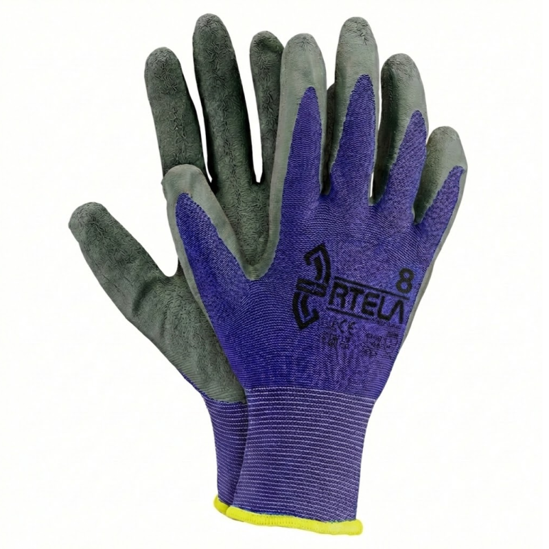 Rękawice RTELA NS8 niebieskie lateksowe roz. 8