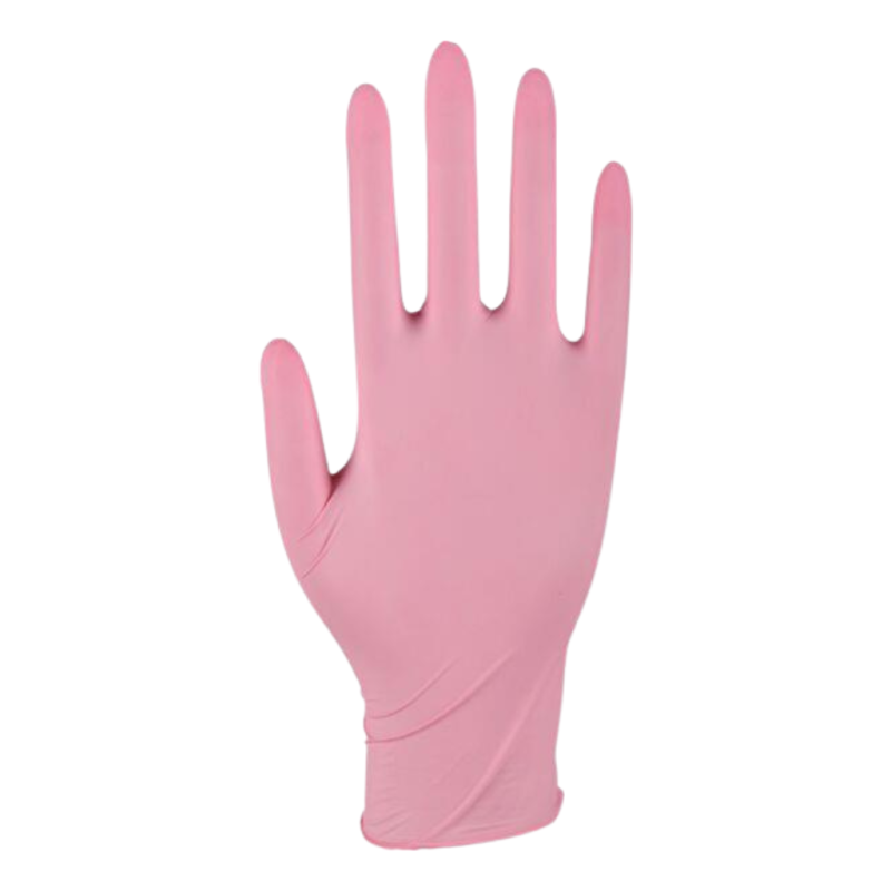 Rękawice nitrylowe ABENA a'100 L różowe 100 szt.