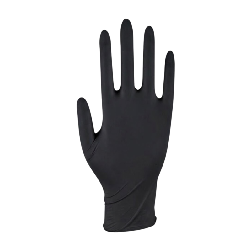 Rękawice nitrylowe czarne M 100szt EASY CARE Zarys