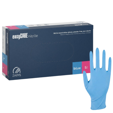 Rękawice nitrylowe S 100szt EASYCARE niebieskie