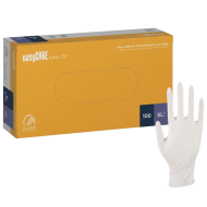 Rękawice lateksowe bezpudrowe XL 100szt EASY CARE