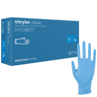 Rękawice nitrylowe M niebieskie A'100 100 szt.