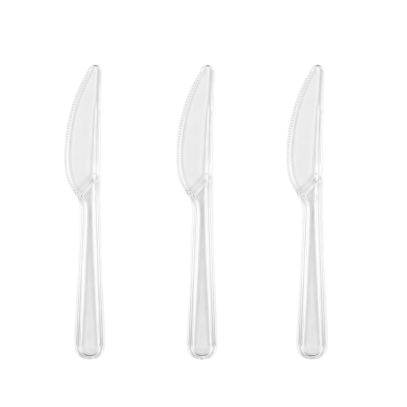 Nóż plastikowy Guillin Superior 50 szt. transparentny