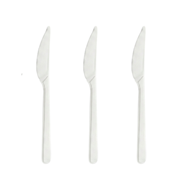 Nóż plastikowy biały 50 szt. Gullin PREMIUM