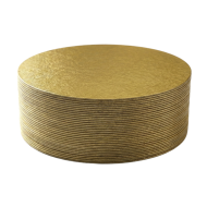 Podkład pod tort złoty cienki 36 cm 100 szt. Gullin