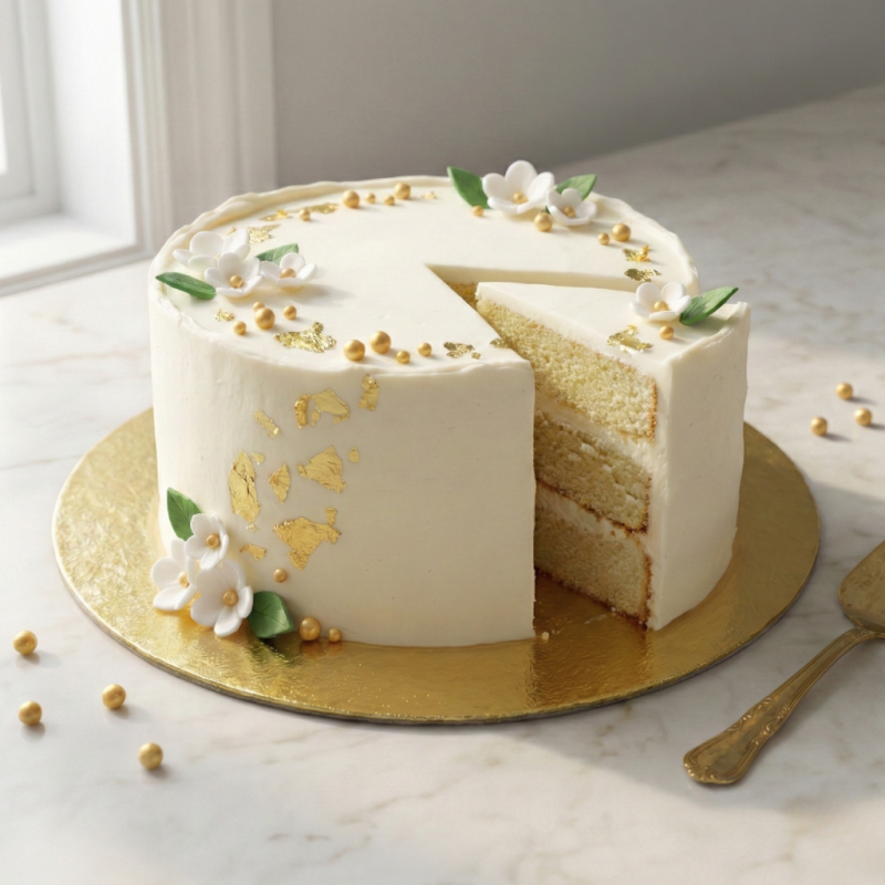 Podkład tortowy złoty 18 cm cienki Gullin 100 szt