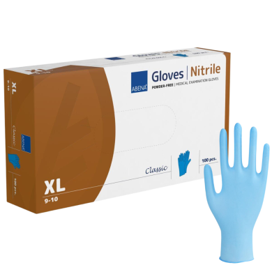 Rękawice nitrylowe Abena XL niebieskie 100 szt.