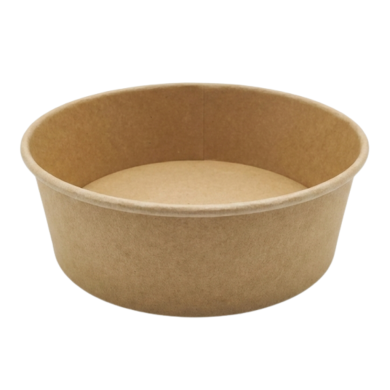 Pojemnik sałatkowy kraft 1130 ml Guillin 50 szt