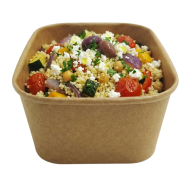 Pojemnik sałatkowy kraft 800ml Guillin 50 szt