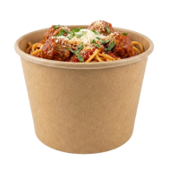 Pojemnik kraft 600ml fi120 POTCART601C Guillin 50 szt