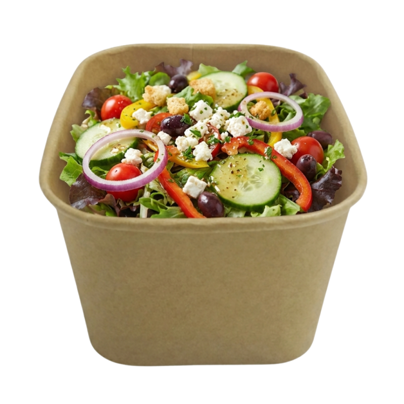 Pojemnik sałatkowy 1000 ml kraft Guillin 50 szt