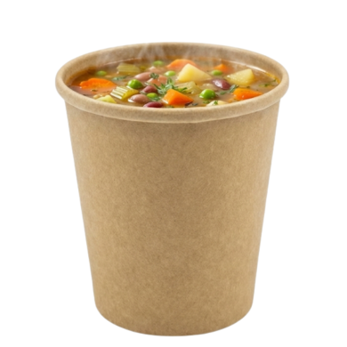 Pojemnik papierowy na zupę 450 ml kraft Guillin
