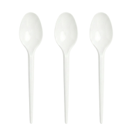 Łyżka biała A'100 wielokrotnego użytku 100 szt.
