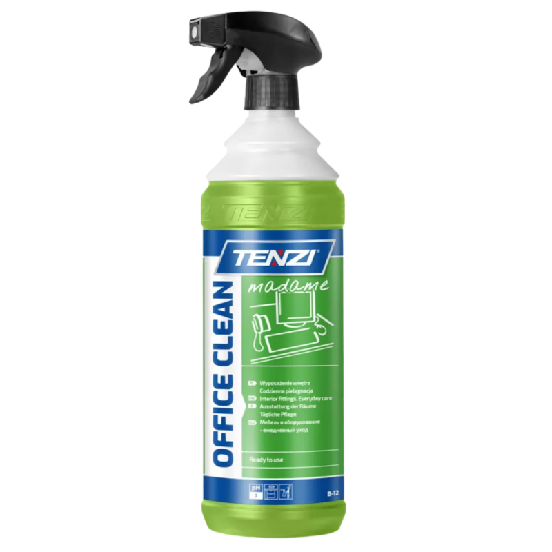 TENZI Office Clean 1L Zielony | Płyn do Mebli Biurowych | pH Neutralne