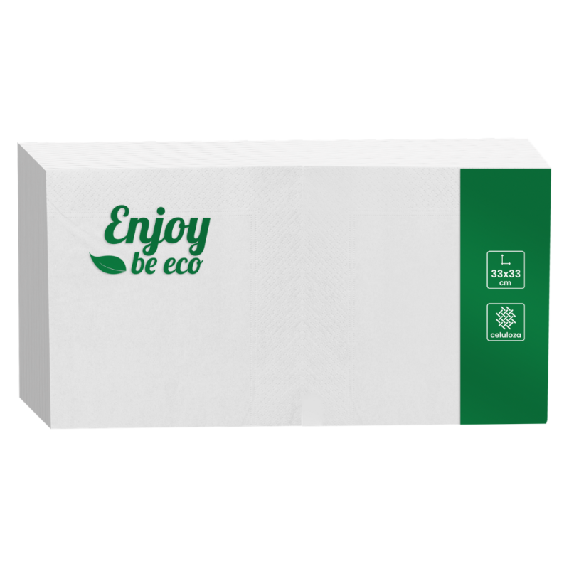 Serwetka Perfecto 1W 33x33cm 500szt biała 1/4