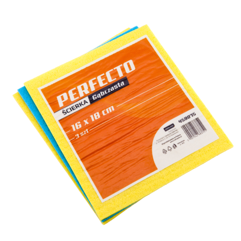 Ścierka gąbczasta PERFECTO 3 szt. 16x18cm