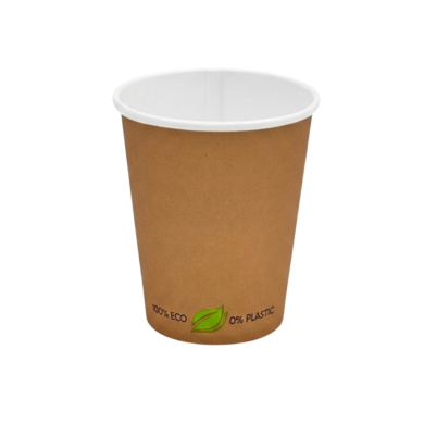 Kubek papierowy KRAFT 250ml 50szt TIGRO | Ekologiczne do kawy