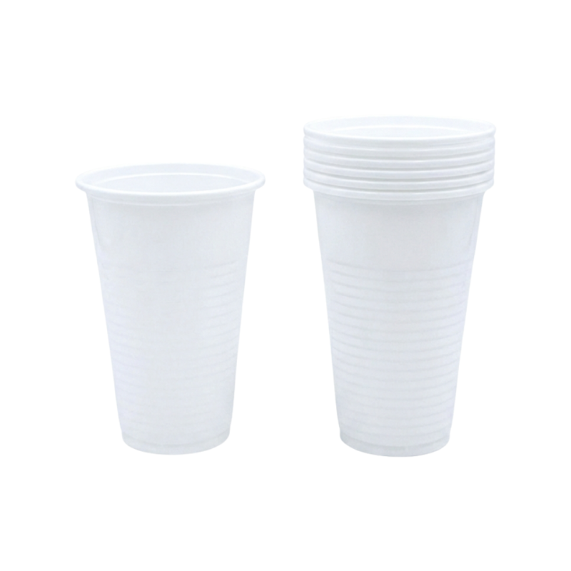 Kubki plastikowe PP białe 200ml 100szt | Jednorazowe do napojów