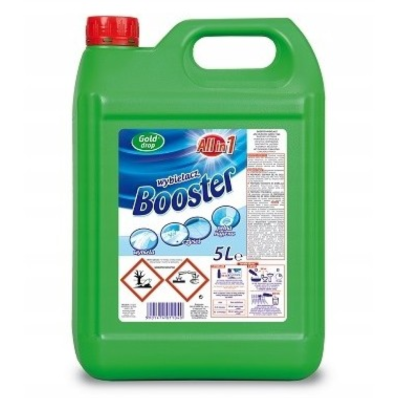 Wybielacz BOOSTER 5L antybakteryjny Gold Drop