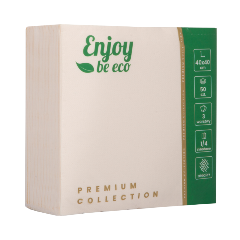 Serwetki flizelinowe szampan 40x40 Enjoy 50 szt.