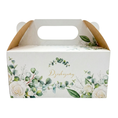 Pudełko na ciasto Róże 25szt 189x147x89mm ODRA PAK