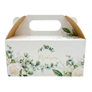 Pudełko na ciasto Róże 25szt 189x147x89mm ODRA PAK
