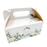 Pudełko na ciasto Róże 25szt 189x147x89mm ODRA PAK