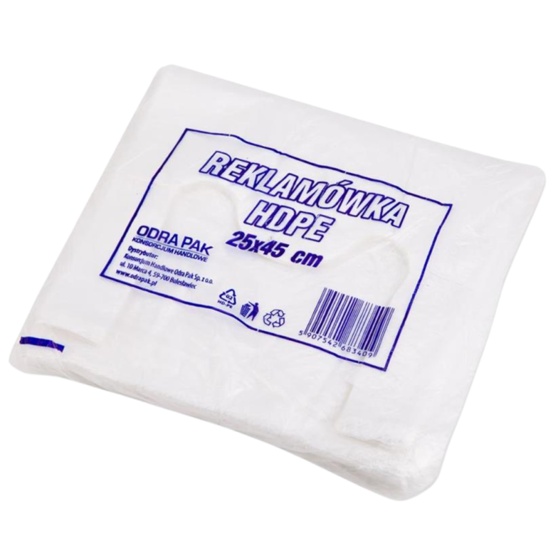 Reklamówka HDPE 25x45 ODRA 180szt lekka
