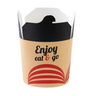 Kubełek papierowy 750ml Enjoy NADRUK a'50 ODRA PAK