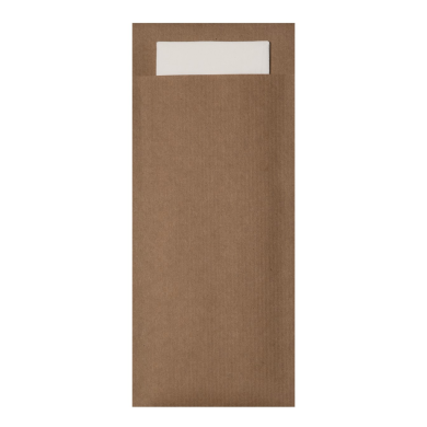 Etui kraft na sztućce + serwetka 100szt ODRA PAK