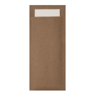 Etui kraft na sztućce + serwetka 100szt ODRA PAK
