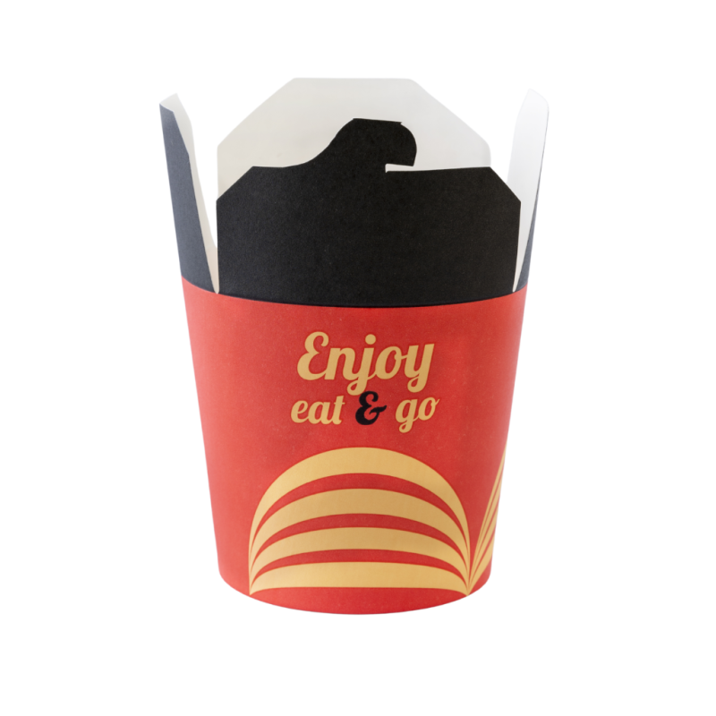 Kubełek papierowy Enjoy 450ml a'50 z nadrukiem