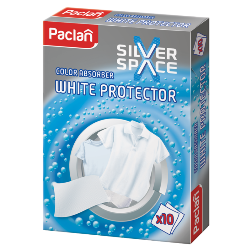 Chusteczki do prania białe Paclan 10 szt. Silver Space