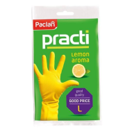 Rękawice gumowe zapachowe L Paclan ananas 1 para