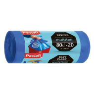 Worki na śmieci 80L 20szt Multitop Paclan niebieskie