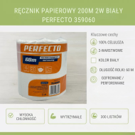 Ręcznik papierowy w roli MIDI PERFECTO 359060 2W 60m FSC