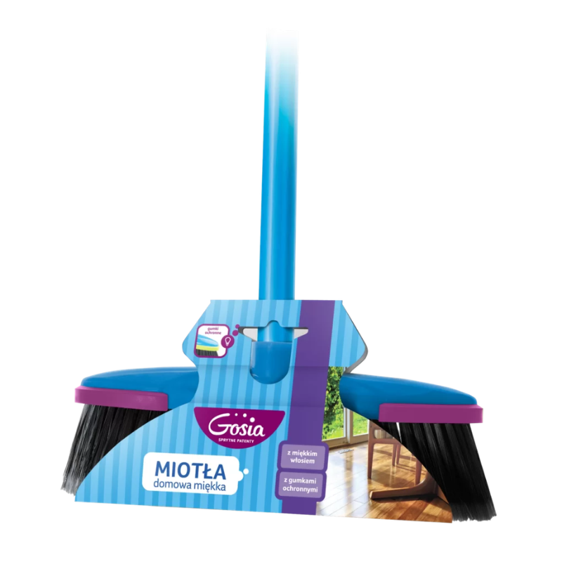 Miotła miękka Gosia 3696 komplet z kijem Politan